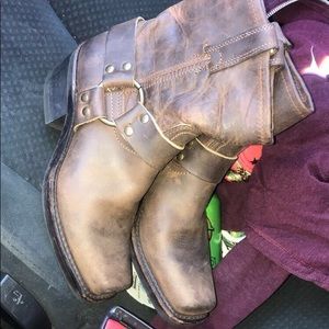Frye Western moto boots